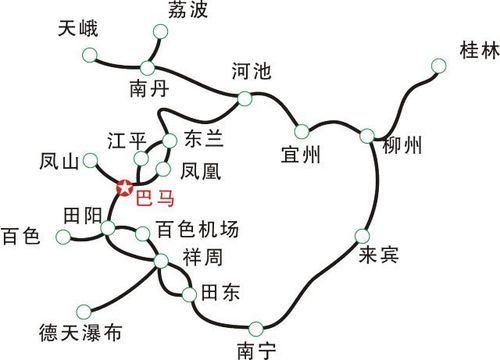 广西巴马旅游地图-广西巴马旅游地图全图